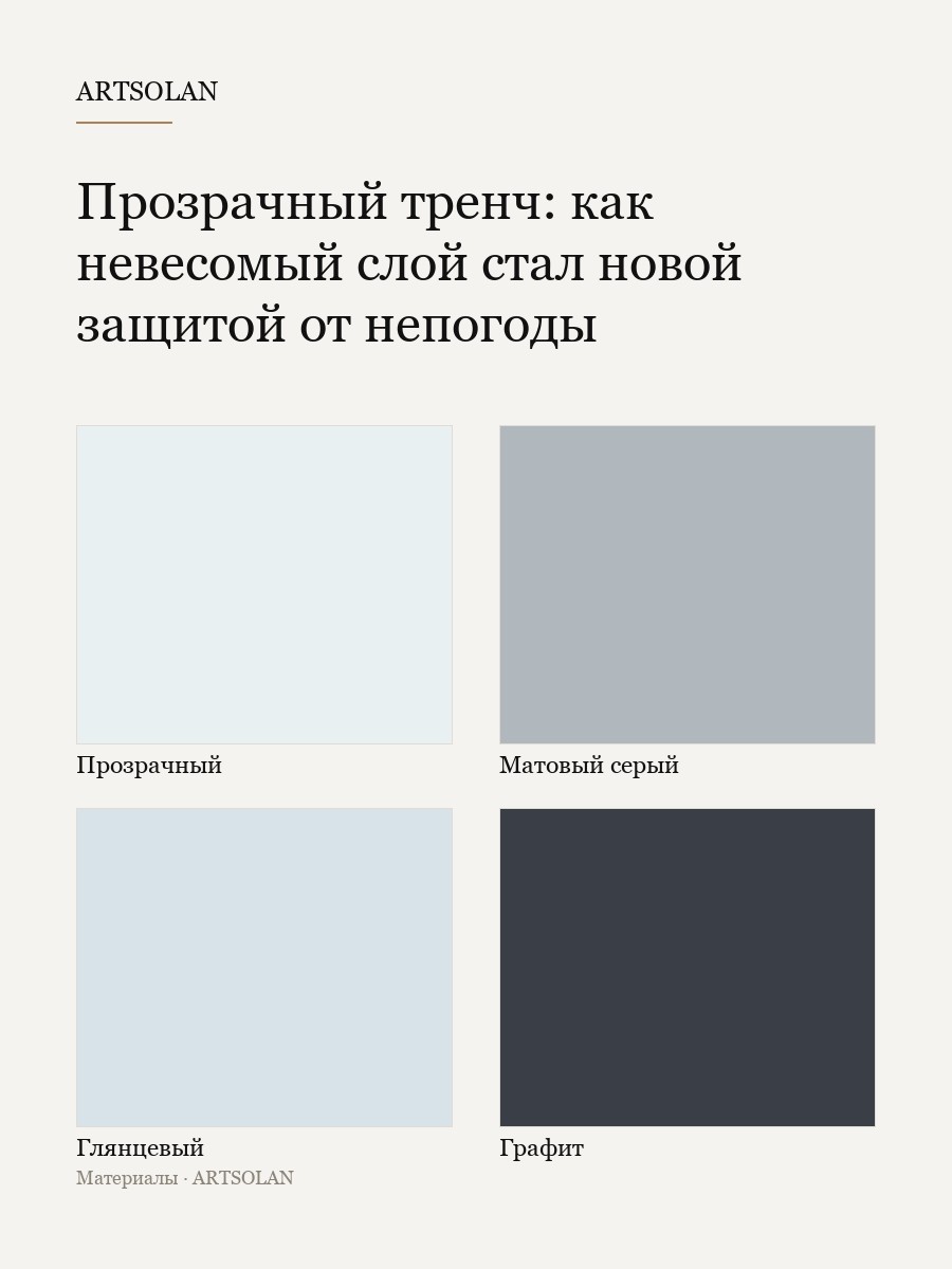 Прозрачный тренч: как невесомый слой стал новой защитой от непогоды